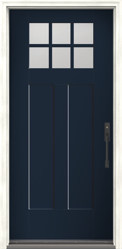 ダルマ Hoelscher - Fiberglass TDL 4-Lite-1 Panel-FG NRM-2 Exterior Double